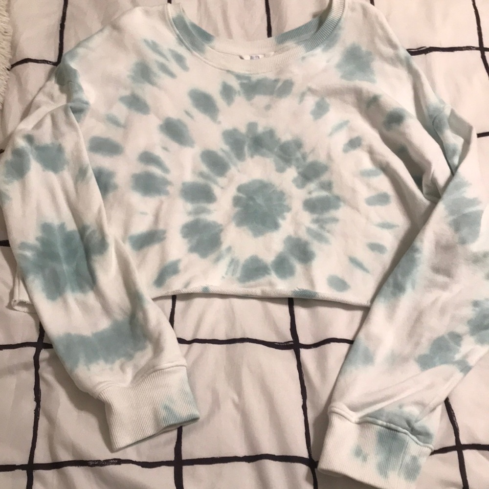 Tie dye crew neck sweatshirt